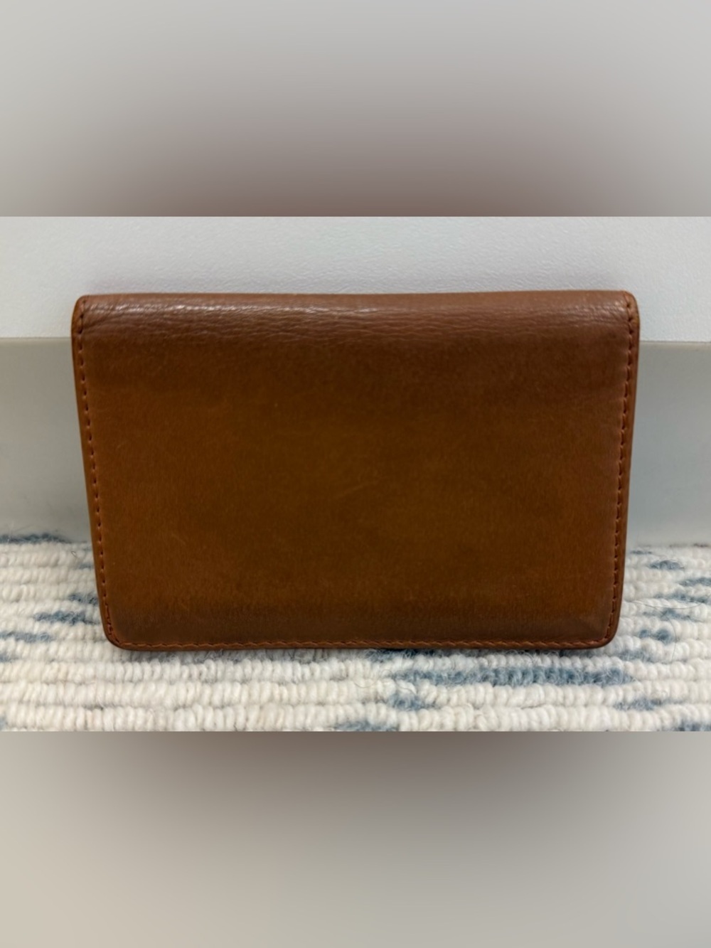DIOR Vintage Y2K Rare Unisex Brown Leather Classic CD Logo Card Holder Wallet - Picture 2 of 16